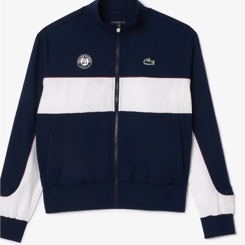 Lacoste x Roland-Garros Women's Performance Jacket - Navy and White